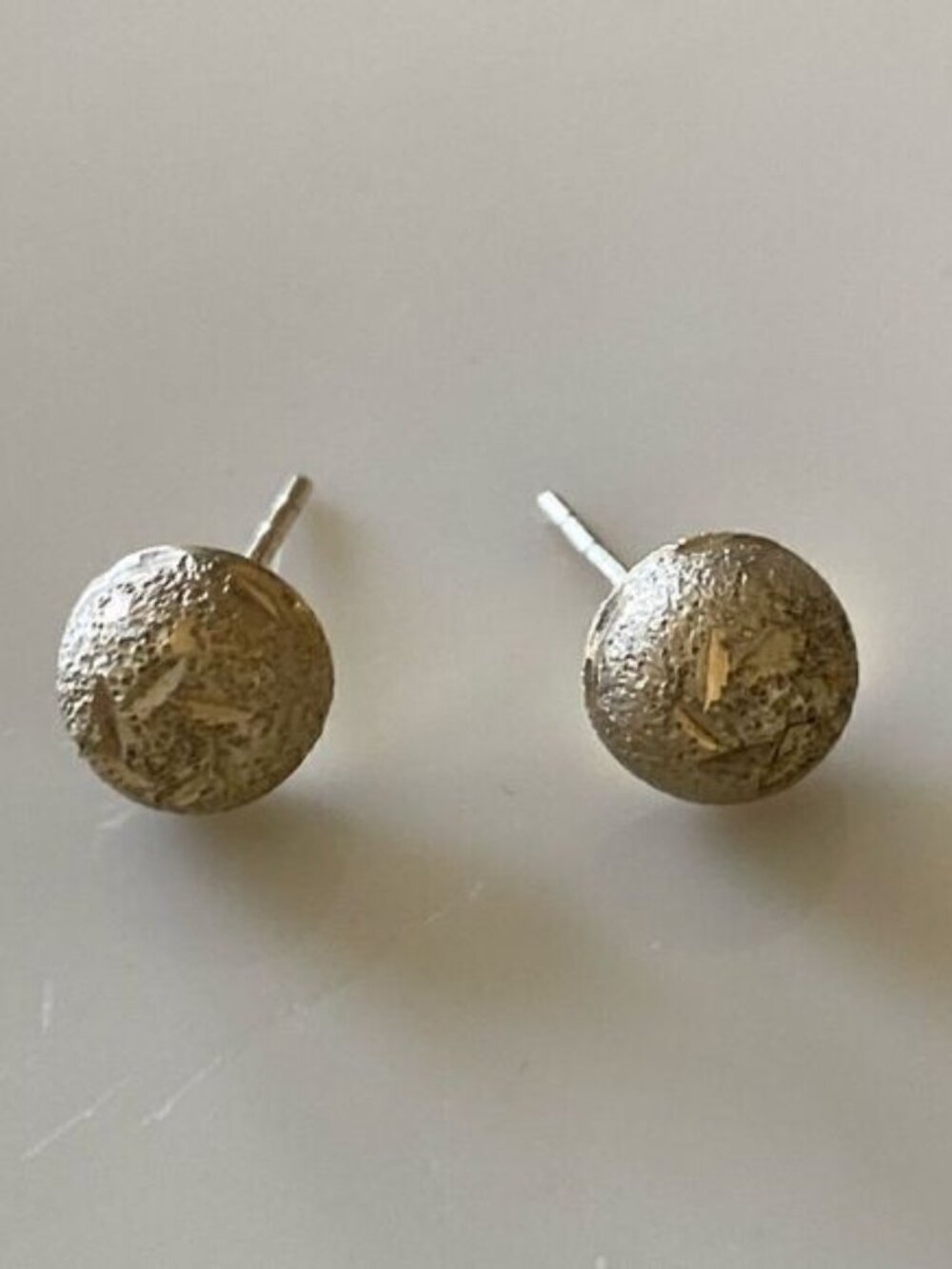 SS earrings with a gold wash
